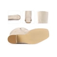 thumbnail image 2 of BLISSFUL STEP Women's Knee High Boots Square Toe Slouch Chunky Heel Cream 7, 2 of 6