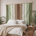 thumbnail image 3 of Sage Green Large Tapestry for Bedroom Wall Hanging Tapestry,Farmhouse Wood Grain Vintage Brown Striped Ceiling Backdrop Tapestries Poster Blanket Wall Decor for Teens Room Living Room Dorm 100" x 59", 3 of 8
