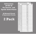 thumbnail image 4 of LV Upside Down Inverse Fuse Box Circuit Breaker Panel Directory Labels/Decals/Stickers for All Electrical Panel/Load Centers (Inverse 40 Circuits 2 Pcs), 4 of 5