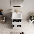 thumbnail image 2 of 24" Bathroom Vanity with Single Sink | Quiet Drawer Operation, Pre - assembled for Convenience | High - quality Wood, Stone Resin Sink | Solves Storage and Hygiene Problems, 2 of 6