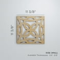 thumbnail image 2 of Ekena Millwork 11 3/8"W x 11 3/8"H x 1/4"T Small Baytown Decorative Fretwork Wood Wall Panels, Alder, 2 of 13