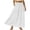 White, variant on Arlun Women's Summer Casual Elegant Layered Tiered Maxi Skirts Elastic High Waisted Eyelet A Line Flowy Long Skirts with Pockets Loose Comfort Solid Color Vacation Skirt 2026 White XL