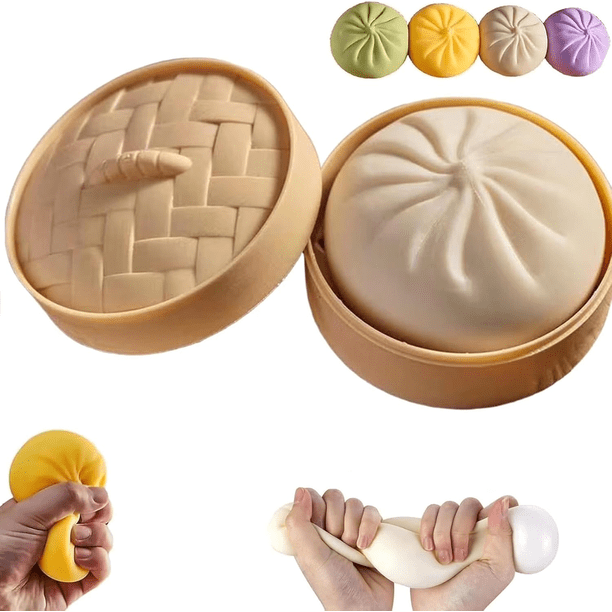 Caja Misteriosa Mystery Box Giant Dumpling Squishies Blandito, Pelotas Anti-estrés Coloridas Oficina Hogar, Masa Apretar Juguete Sensorial Adulto, Relleno Bolsas Cestas Regalo Arcoíris, Blanco
