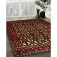 thumbnail image 3 of Ahgly Company Machine Washable Indoor Square Traditional Dark Sienna Brown Area Rugs, 7' Square, 3 of 7