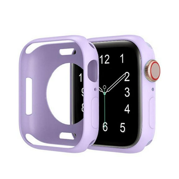 Compatible with Apple Watch Case Series 3/2/1 38mm Soft Flexible TPU Thin Lightweight Protective Bumper for iWatch [No Screen Protector],Colorful iWatch Case,Lightpurple