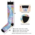 thumbnail image 3 of FORMRS Womens Knee High Socks Casual Long Thick Travel Daily Wear, 1 Pair, Watercolor Ice Cream Pattern, 3 of 6