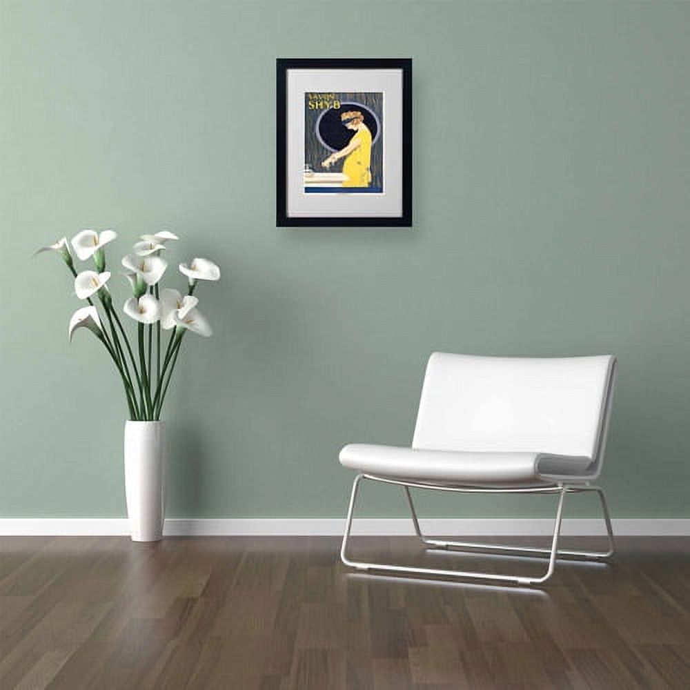Trademark Fine Art "Savon S H Y B," Black Frame
