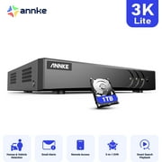 ANNKE 5MP Lite 8CH DVR Video Recorder with AI Human/Vehicle Detection, Hybrid 5-in-1 CCTV DVR for Surveillance Camera, Remote Access (1TB HDD)24/7 Record