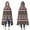Boho Red Knitted, variant on Wearable Blanket,Boho Red Knitted Ethnic Pattern Hooded Wearable Flannel Blanket for Adults & Teens,Winter Poncho Shawl Wrap Cape Cozy Anti-Pill,50"x60"