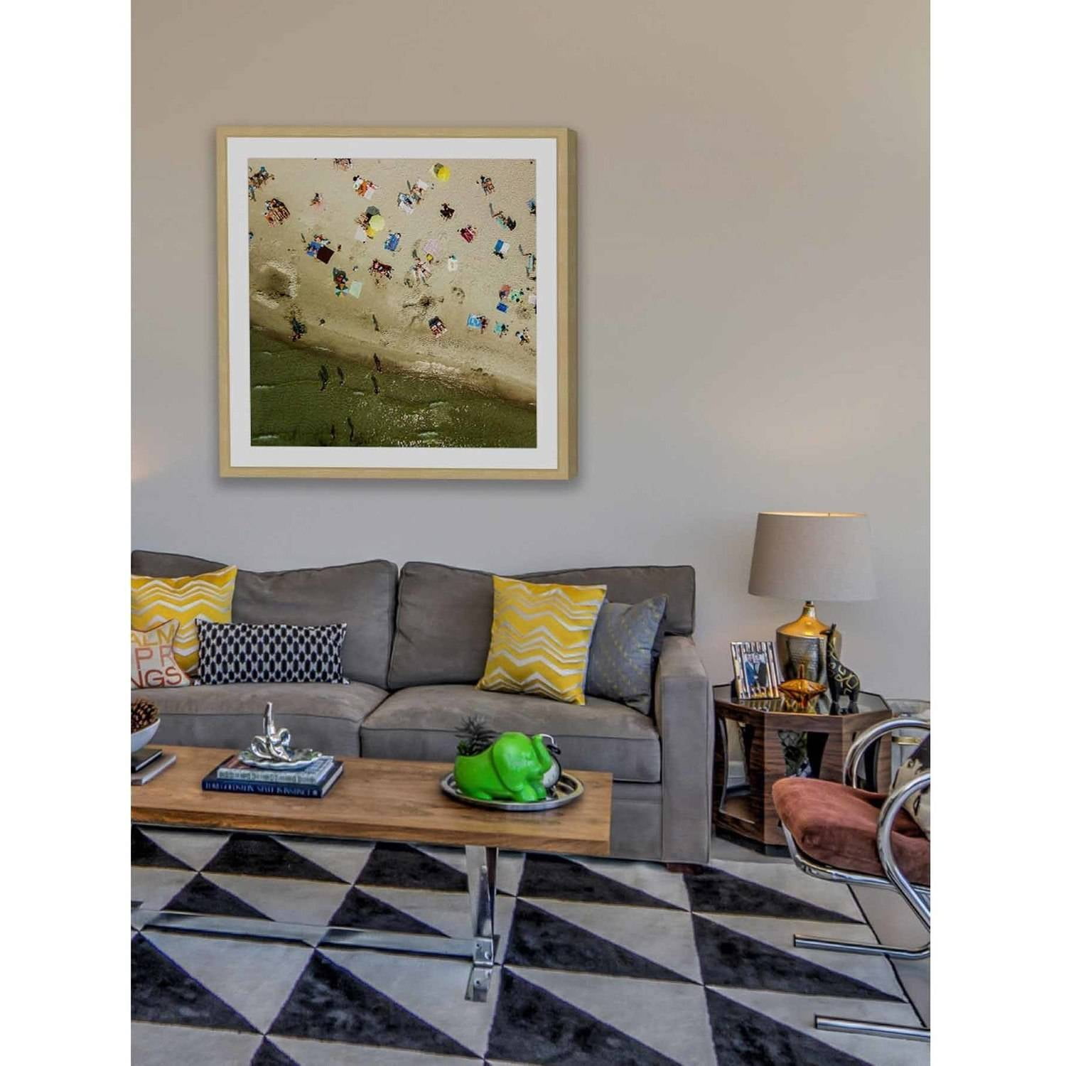 "Beach Goers" Framed Painting Print