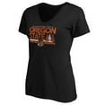 thumbnail image 2 of Women's Black Oregon State Beavers Hometown Collection Wilderness V-Neck T-Shirt, 2 of 3