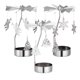 thumbnail image 1 of Juego de candelabros románticos de hierro forjado, soporte giratorio de metal para velas, decoración de escritorio., 1 of 7