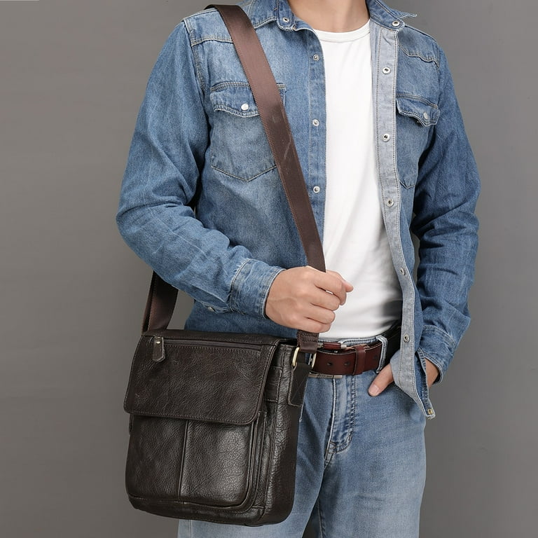 Shoulder Crossbody Bags Man Leather Bag For Men PU Leather Male