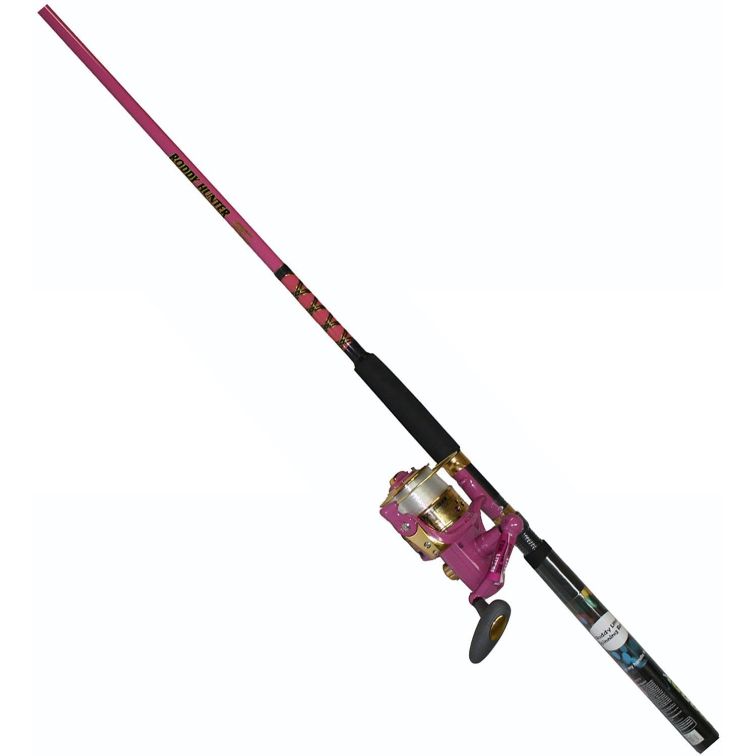 pink fishing reel