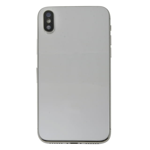 Replacement Battery Back Housing With Parts For Apple iPhone X (10) - White/Silver