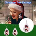 thumbnail image 1 of Pendientes para mujer, regalos para mujer, pendientes de cuero estilo navideño para niña que añaden un toque festivo, anillos de moda., 1 of 2