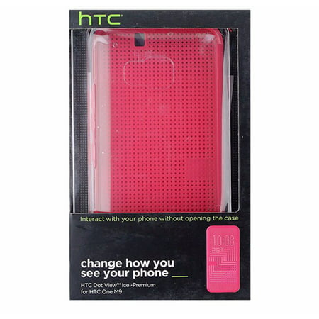 HTC Dot View Ice Premium Case for HTC One M9 - Clear /