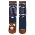 thumbnail image 2 of MeMoi Women's Foot Pet Owl Crew Socks - Womens - Female, One Size, Navy, 2 of 5