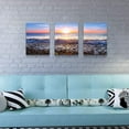 thumbnail image 6 of Wall Art For Living Room Blue Ocean Sea Canvas Wall Decor for Home artwork Painting 12" x 16" 3 Pieces Canvas Print For bedroom Decor Modern Salon kitchen office Hang a picture Beach Sun ocean, 6 of 6