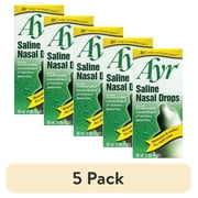 (5 pack) Ayr Saline Nasal Drops , 1.69 Oz
