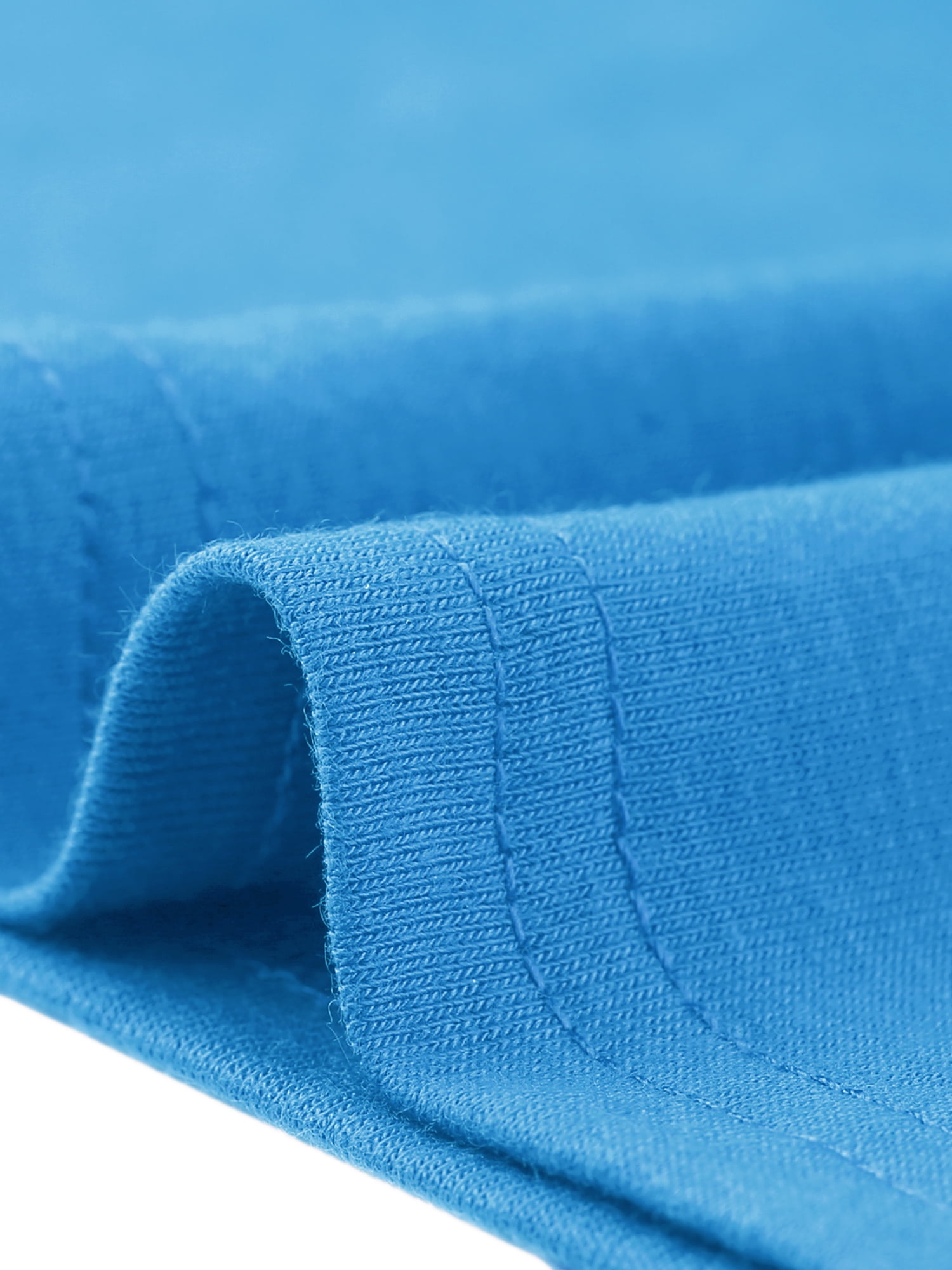 DARING DIVA Women's Zipper Front Short Sleeves Zip Up Sleepwear with Pockets S Sky Blue