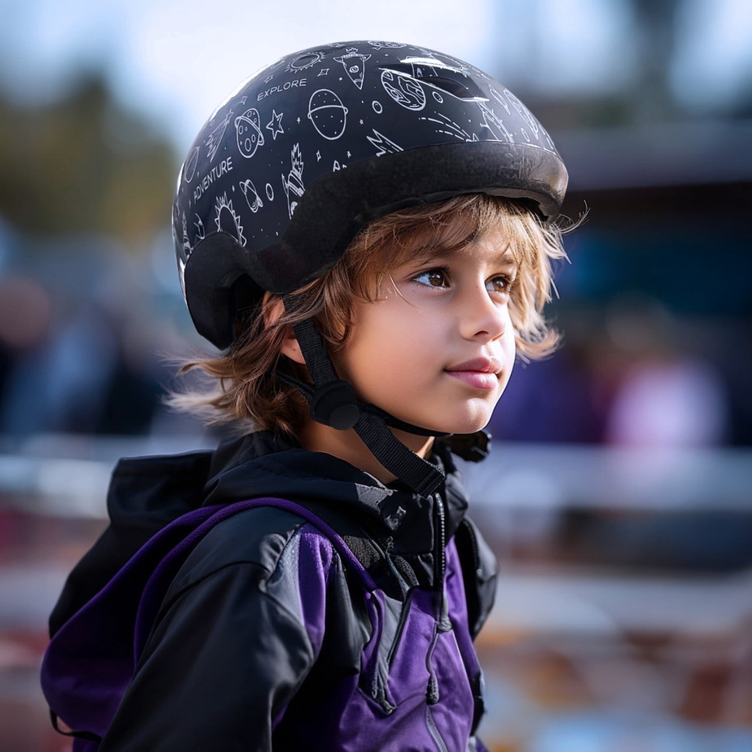 MOUNTALK Kids/Toddler Bicycle Helmet for Infant/Baby to Children 1/2/3/4/5/6/7/8 Years Old, Kids Helmets Ages 2-4/1-3,Galaxy/XS