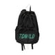 thumbnail image 2 of Mochila con cordón, bolsa de nailon informal con bolsillos, portátil, para playa Negro, 2 of 8