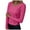 Hot Pink, variant on vigerkar Women’s V Neck Ribbed Knit Long Sleeve Tops Casual Slim Fitted Basic Shirts (Beige, M)