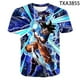 thumbnail image 1 of Camisetas con estampado 3D de Dragon Ball Z para niños, camiseta de manga corta con estampado de Son Goku Super Saiyan, ropa informal genial gym unisex, 1 of 2