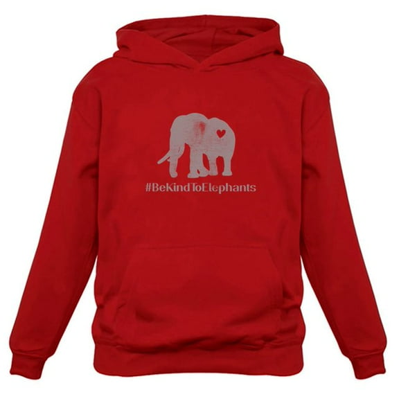 Tstars - To Elephants Support Women Hoodie Medium Red