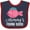 Navy and Red, variant on Inktastic Mommys Fishing Buddy Girls Girls Baby Bib