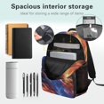 thumbnail image 5 of Garronmavis Kids Boys Backpack with Lunch Box, 4-Piece Set Includes Backpack, Lunch Bag, Pencil Case, Water Holder Case, Lightning Tiger Large Capacity School Backpack with Front Pocket, 5 of 8