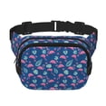thumbnail image 1 of Balery Plants And Flamingos Mochila Cinturón para Mujeres y Hombres, Bolsa de Cintura Impermeable de Doble Capa con Correa, 1 of 9
