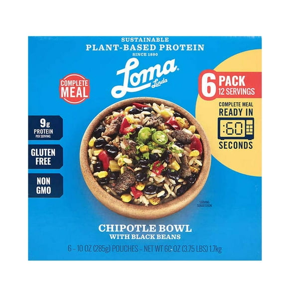 Loma Linda® - Chipotle Bowl - Heat & Eat (10 oz.) (Boxed Pack of 6) - Vegan
