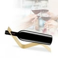 thumbnail image 1 of Estante para botellas de vino en forma de s, soporte para estante de vino de estilo conciso para decoración de barra de bar, 1 of 7