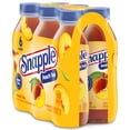 thumbnail image 6 of Snapple Natural Peach, Bottled Tea Drink, 16 fl oz, 6 Bottles, 6 of 9