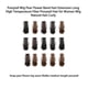 thumbnail image 2 of Peluca de cola de caballo, pelucas sintéticas realistas de fibra de alta temperatura, peluquín rizado Natural Artificial, resistente al calor, Cuidado del cabello Marron oscuro, alargamiento 58 cm Seitruly CE014651-11, 2 of 6