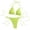 02 Yellow, variant on Fewfanhot Women's Bikini Swimsuits Halter Bikini 2 Piece Triangle Bikini Sets High Cut Bathing Suit Side Tie Swimsuits