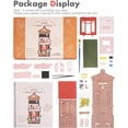 thumbnail image 5 of Rolife Teens Wall Hanging DIY Miniature Dollhouse Kit with LED, 118.11'', 5 of 8