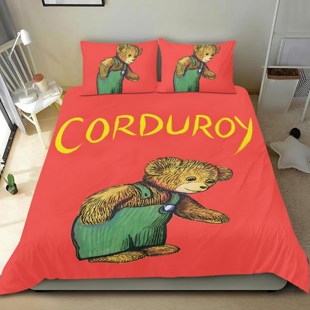 Corduroy Conjunto de sábanas temático, trío de piezas, cómodo y amigable con la piel, diseño único, regalo de decoración para el hogar para familiares, amigos y fans, 90 cm * 190 cm