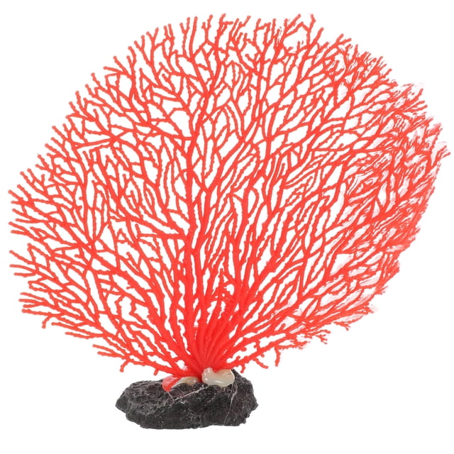 BESTYASH Planta Decorativa Artificial Roja Para Acuario Resistente Y Delicada Para Paisaje Acuático