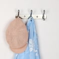 thumbnail image 5 of REGALWOVEN 10" Dual 3 Hooks Coat Rack Wall Hooks Coat Hooks Silver Tone,Plating, 5 of 6