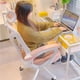thumbnail image 3 of Glides Back Office Chair Wheels Ergonomic Comfy Luxury Office Chair Gaming Girls Home Silla Escritorio Interior Decoration My Lux Decor Round, 3 of 18