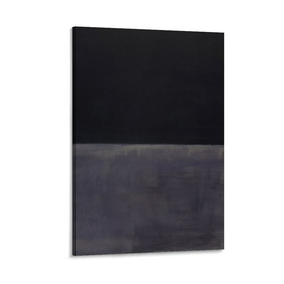 Mark Rothko Print Black on Gray Canvas Wall Art Poster Canvas Art Poster and Wall Art Picture Print Modern Family bedroom Decor Posters 24x36inch(60x90cm)