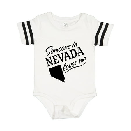 

Inktastic Someone in Nevada Loves Me Gift Baby Boy or Baby Girl Bodysuit