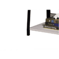 thumbnail image 4 of Wendral Leaning Ladder Bookshelf with Metal Frame and Wood Shelves in Black and Natural Finish, 4 of 5