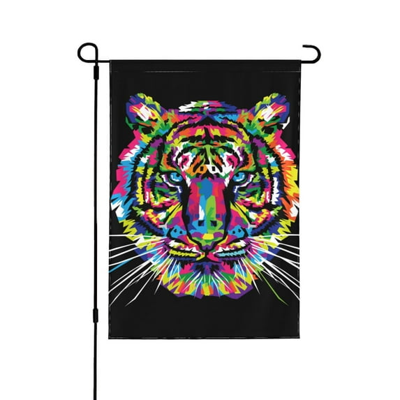 XMXY Tiger Garden Flags Double Sided,Farmhouse Holiday Yard Outdoor Sign Decor Flag 28"x40"