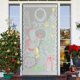 thumbnail image 5 of Cortina de Encaje con Diseño de Árbol de Navidad de 198 X 99 Cm | Cortinas Blancas de Poliéster con Varillas Roscadas | Decoración Navideña de Muñeco de Nieve | Cortina Aislante Que Bloquea La Luz |, 5 of 6