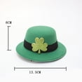 thumbnail image 4 of Sombrero de copa para el Día de San Patricio Sombrero verde con trébol Sombrero de copa para festival irlandés, 4 of 6