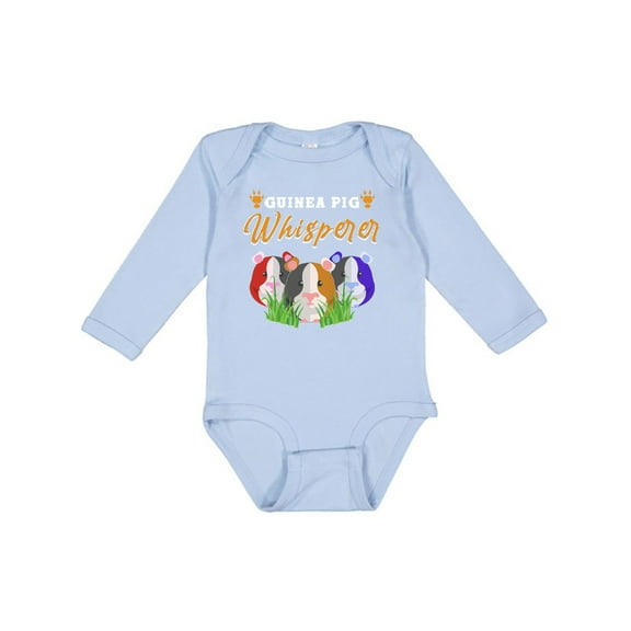 Inktastic Guinea Pig Whisperer Boys or Girls Long Sleeve Baby Bodysuit